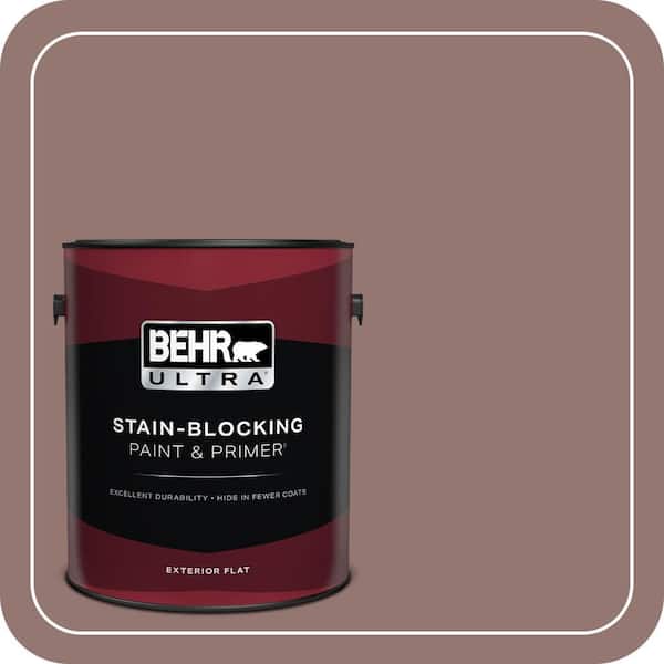 BEHR ULTRA 1 gal. #710B-5 Milk Chocolate Flat Exterior Paint & Primer