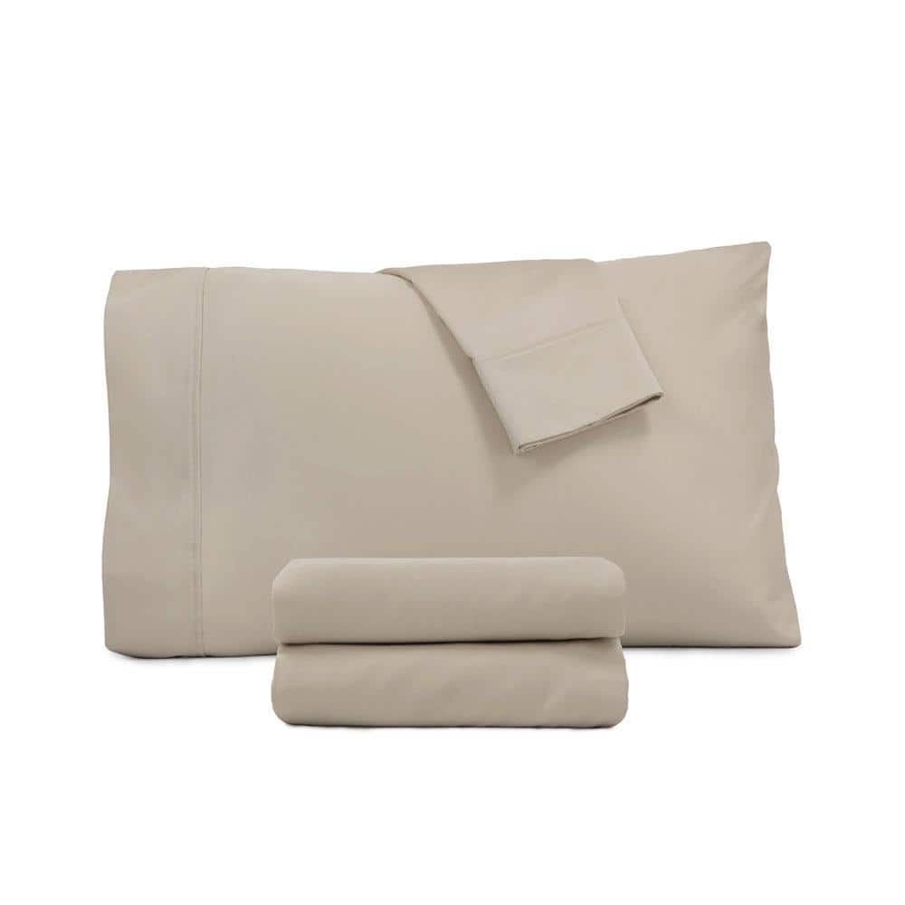 Jennifer Adams 600 TC Egyptian Cotton Fawn Sheet Sets California King Breathable and Durable 001