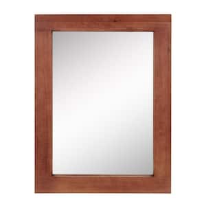 24in x 18in Traditional Rectangle Wood Framed Accent Mirror