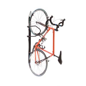 Black 1-Bike Trac- Locking Wall Mounted Bike Rack