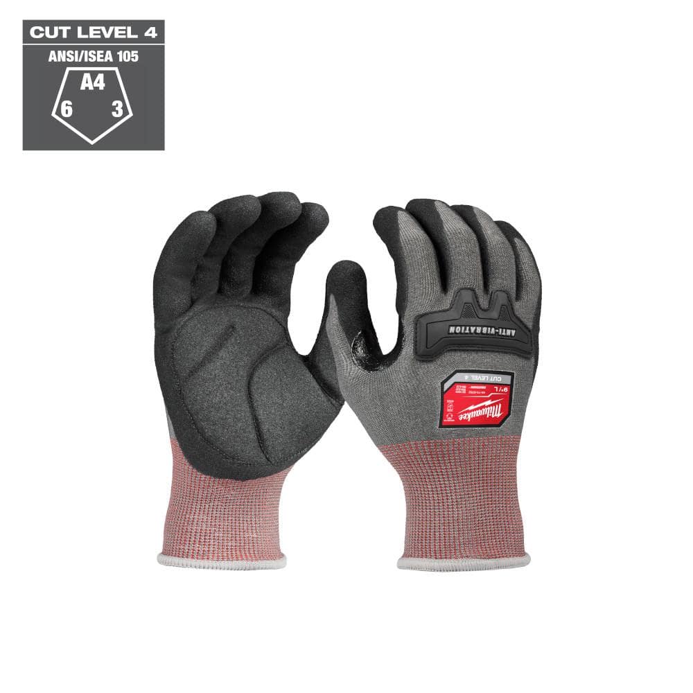 Milwaukee X-Large Anti-Vibration Cut Level 4 High Dexterity Nitrile Dipped Glove 48-73-8763