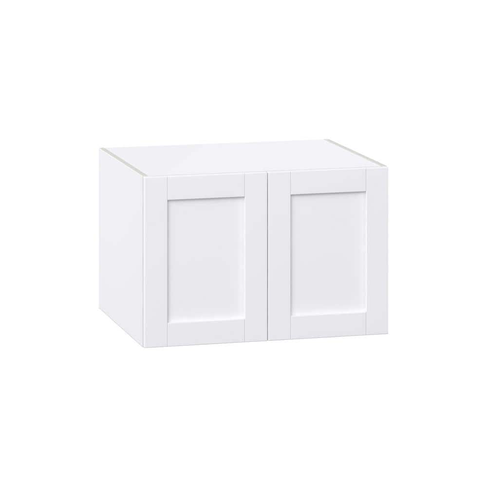 J Collection Mancos Glacier White Shaker Assembled Deep Wall Bridge Kitchen Cabinet (30 in. W x 20 in. H x 24 in. D)