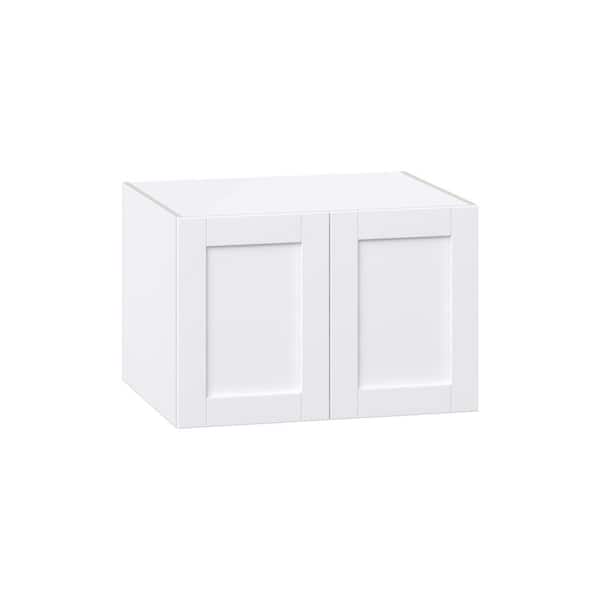 Milton 30 in. W x 24 in. D x 20 in. H Assembled Shaker Wall Bridge Kitchen Cabinet in Bright White