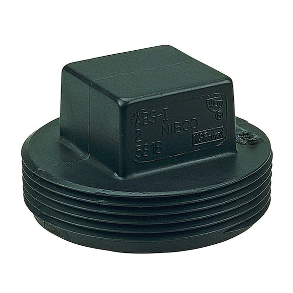 NIBCO 3 in. ABS DWV MIPT Cleanout Plug