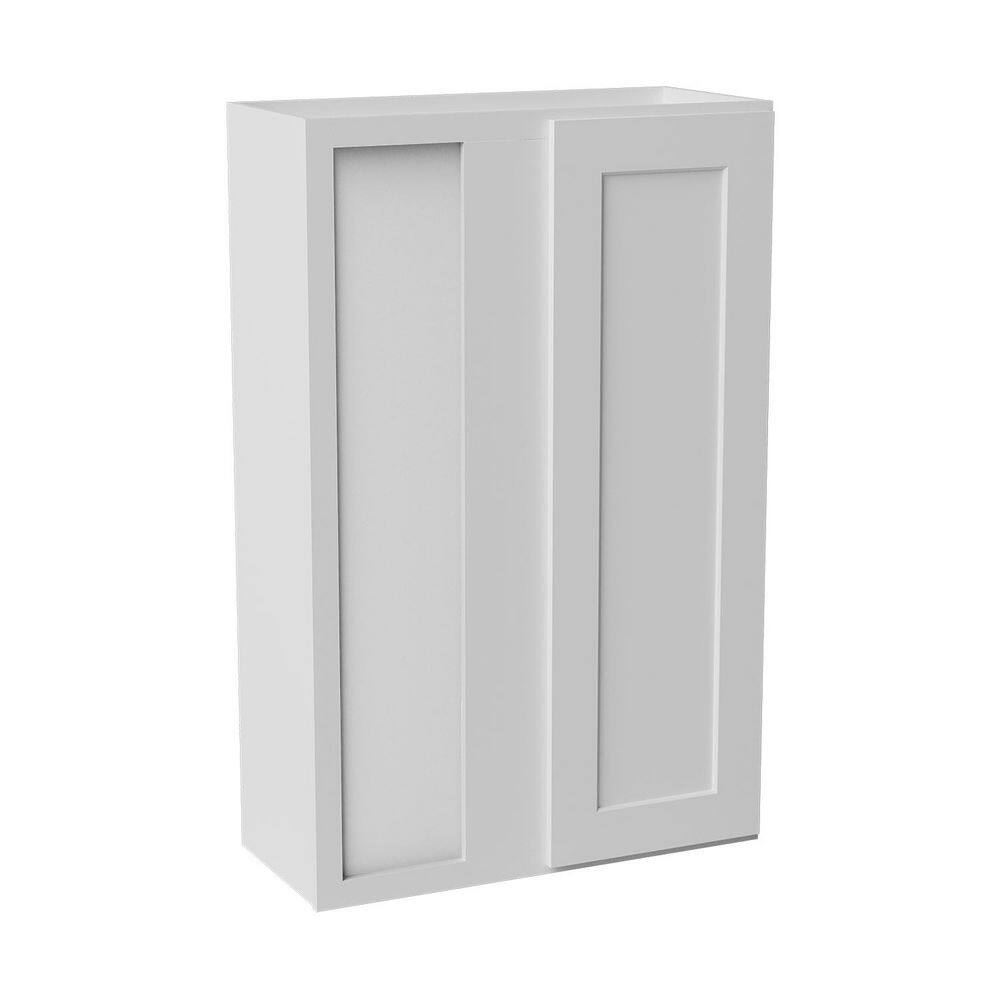 27 in. W x 12 in. D x 42 in. H Ready to Assemble Solid Wood Shaker Wall Blind Corner Kitchen Cabinet in White price history on PriceWatchPro
