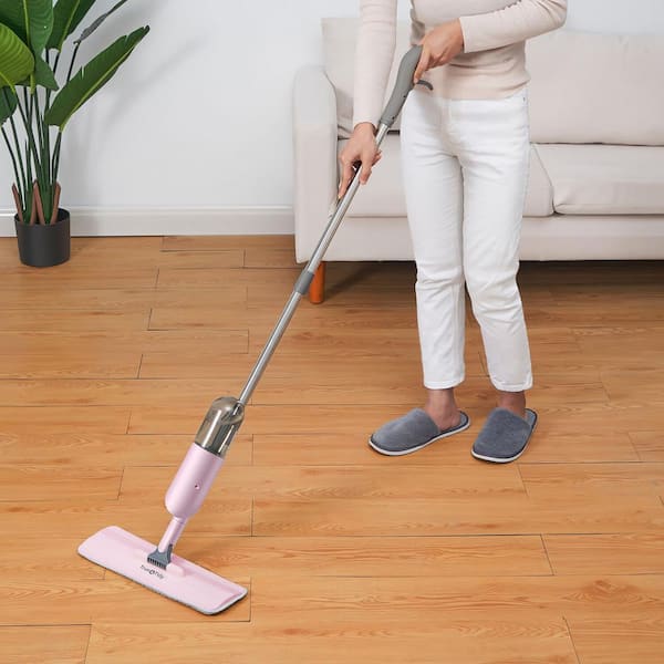 AllClean) Microfiber Spray Mop for Floor Cleaning(Pink) 