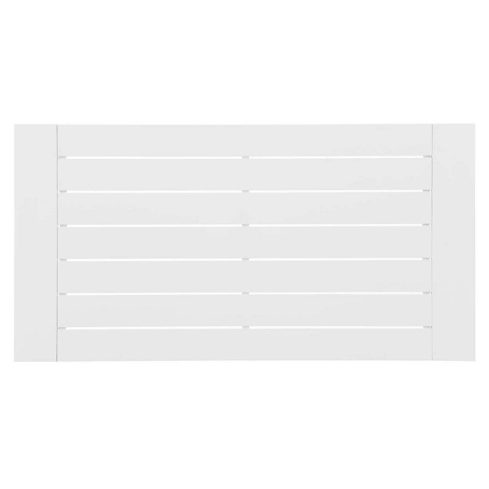 Tahoe White Powder-Coated Aluminum Outdoor Patio Coffee Table