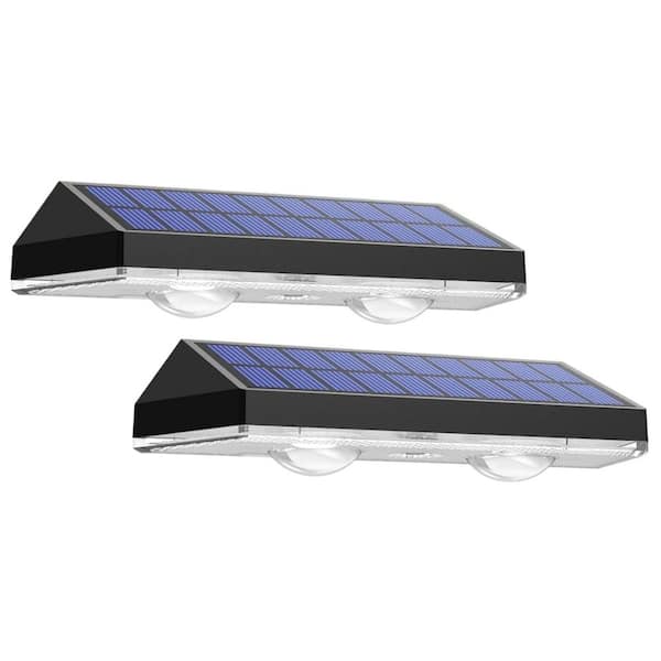 Solar Fence Lights Outdoor RGB Waterproof 8 Modes for Backyard Patio Deck Fence Stair Handrail Pool Wall 2 Pack