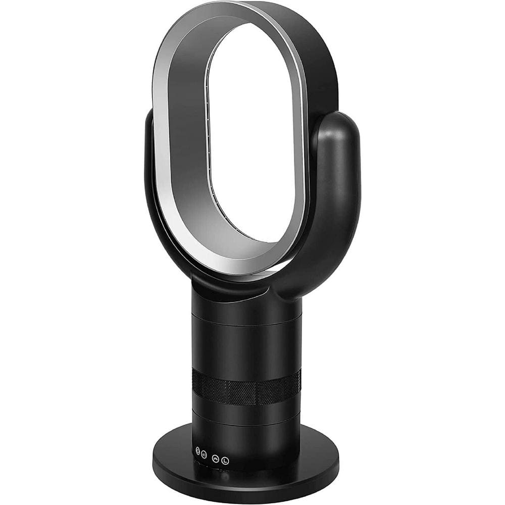 Adrinfly Stylish & Modern 13 in. 10 fan speeds Bladeless Tower Fan in Black w/Remote Control, Low Noise, 10 hour Timing Closure
