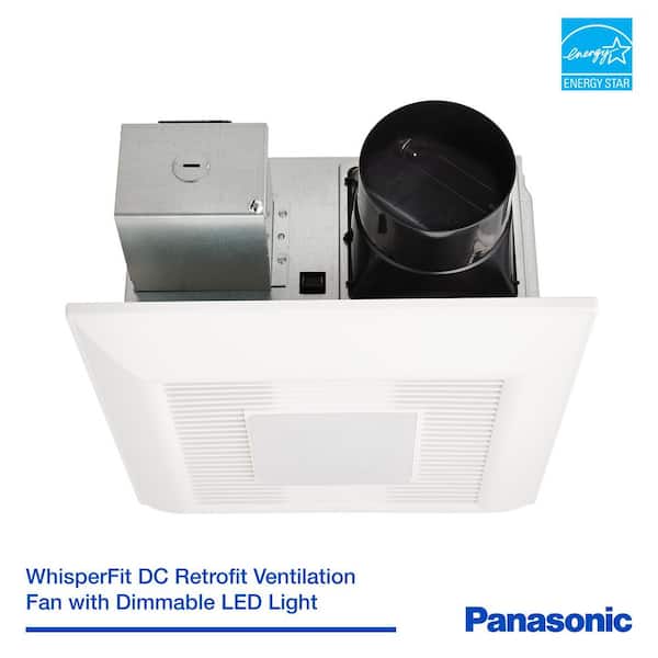 Panasonic WhisperFit DC/LED, Pick-A-Flow 50,80,110 CFM ENERGY STAR 