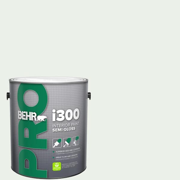 BEHR PRO 1 gal. #470E-1 Breakwater White Semi-Gloss Interior Paint