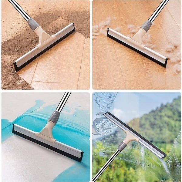 Silicone Broom Floor Cleaning Shower Squeegee Hand Push