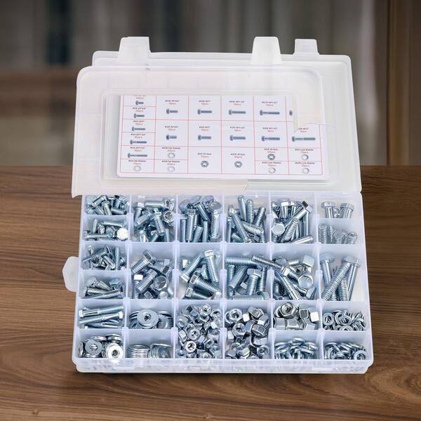 VEVOR 566 Piece Bolts and Nuts Assortment Kit, Imperial Machine
