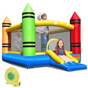 Inflatable Bounce House Kids Jumping Castle w/Slide Ocean Balls and 480 with Blower
