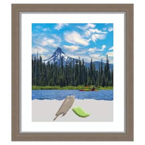 Eva Brown Narrow Picture Frame Opening Size 20 x 24 in. (Matted To 16 x 20 in.)