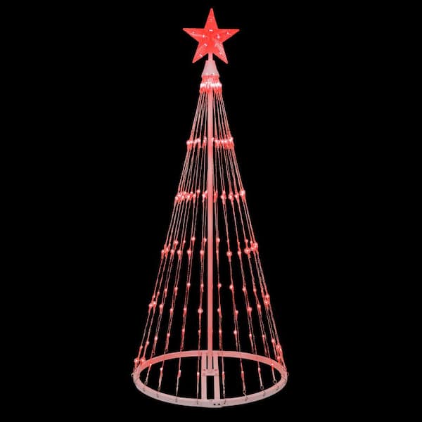 Kringle Traditions 48 in. Christmas Red LED Animated Lightshow