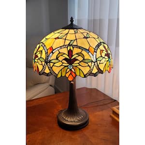 23 in. Tiffany Style Multi-Color Table Lamp