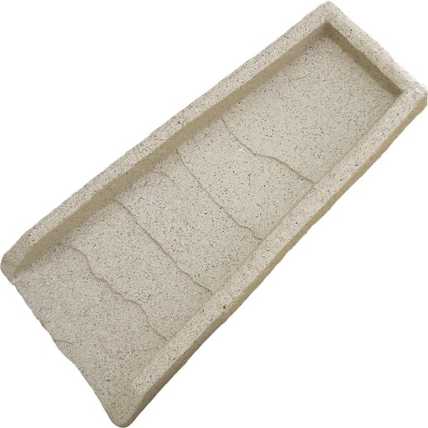 24 in. Sandstone Natural Stone Textured Decorative Downspout Rain Splash Block