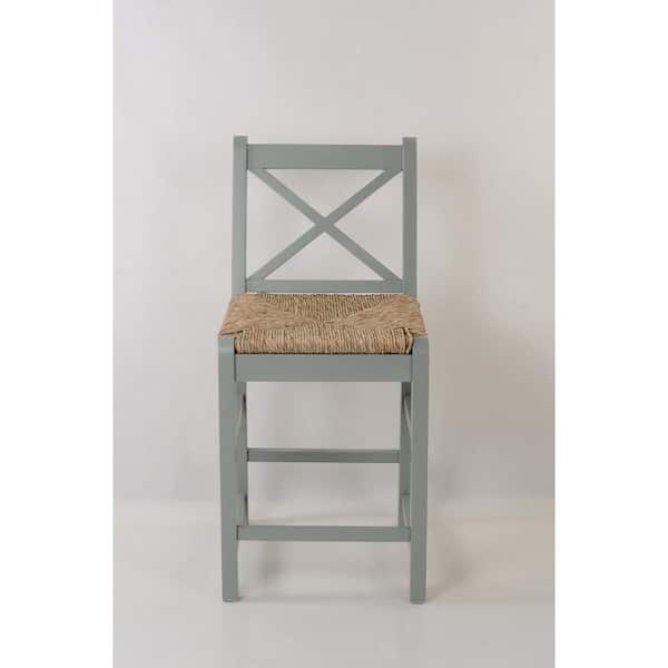 Home Decorators Collection Dorsey Willow Green Wood Counter Stool