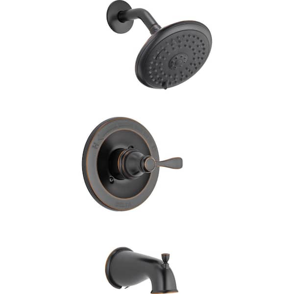 Delta Porter Single-Handle 3-Spray Tub and Shower Faucet in Oil Rubbed Bronze (Valve Included)