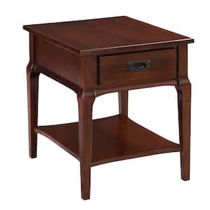 Stratus 24 in. Cherry Drawer End Table