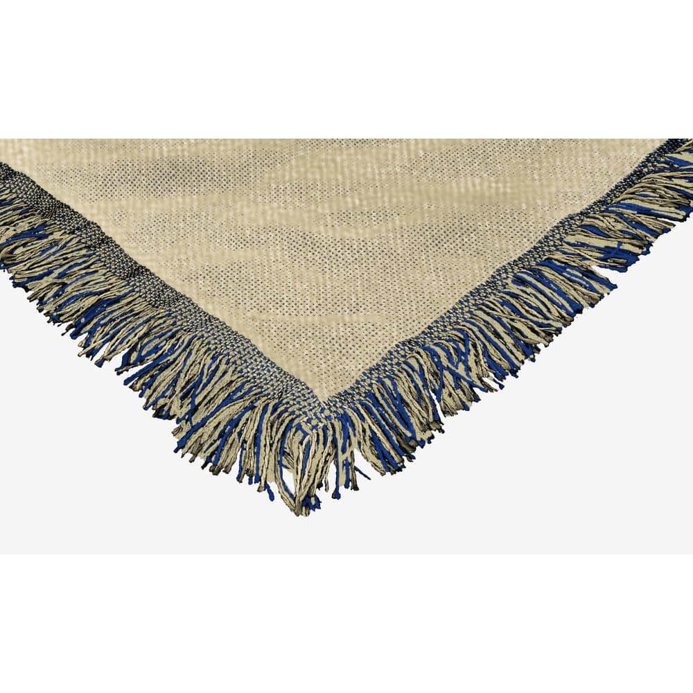 Pittsburgh Panthers Blue and Beige Woven Jacquard Throw Blanket