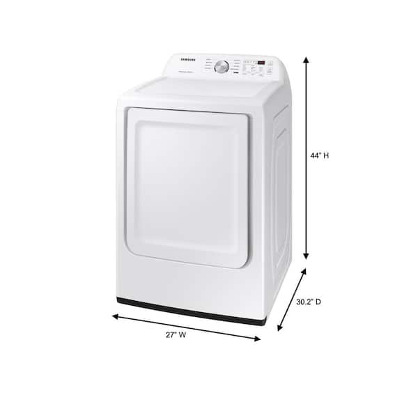 DVE45T3200W Samsung 27 7.2 cu ft Electric Dryer - White