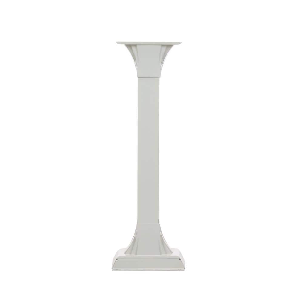 Callaway White Aluminum Adjustable Mailbox Post, 41" Height