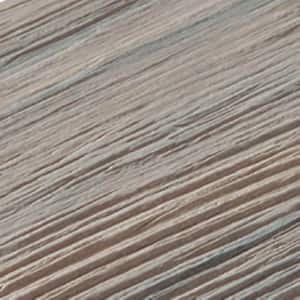 Infinity IS 5.35 in. x 6 in. Grooved Caribbean Coral Grey Composite Deck Board Sample