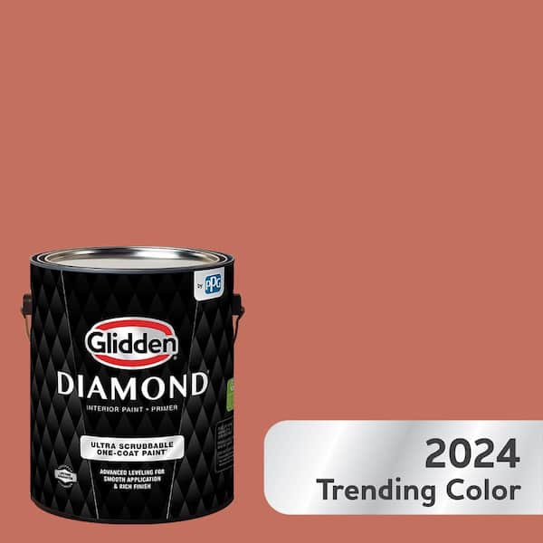 Glidden Diamond 1 gal. #PPG1191-6 Cajun Spice Eggshell Interior Paint with Primer