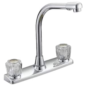 Traditional Collection 2-Handle High-Rise Kitchen Bar Faucet in Chrome