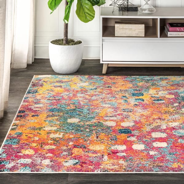 JONATHAN Y Contemporary Pop Modern Abstract Multi/Yellow 5 JONATHAN Y Contemporary Pop Modern Abstract Multi/Yellow 5