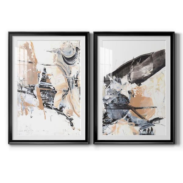 Wexford Home "Ruckus III" by Wexford Homes 2 Pieces Framed Abstract Paper Art Print 22.5 in. x 30.5 in.