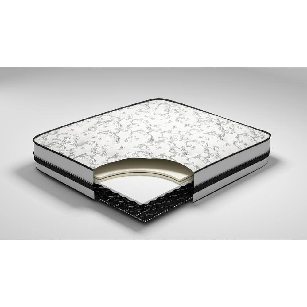 Modern White Gel Memory Foam Innerspring Full Mattress