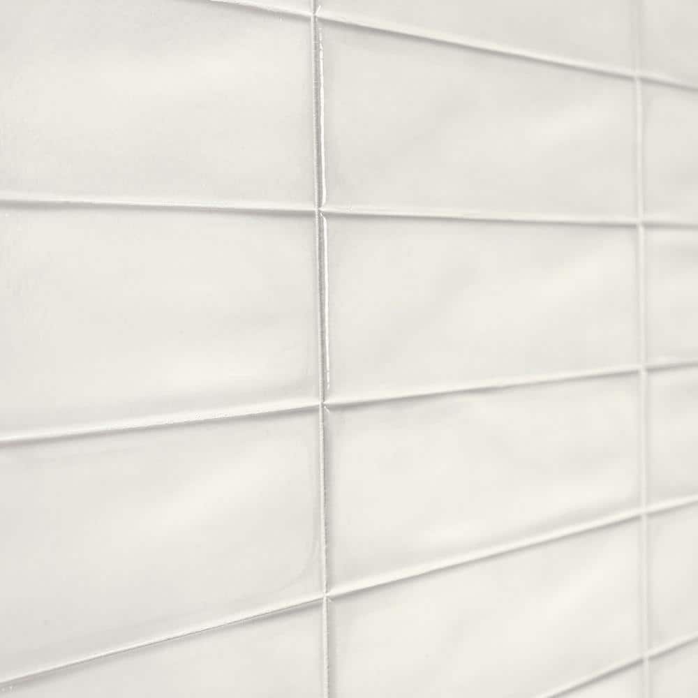 Stacy Garcia Bianco Polished Porcelain Subway Wall Tile