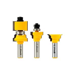 Window Sash Ogee 1/2 in. Shank Carbide Tipped Router Bit Set (3-Piece)