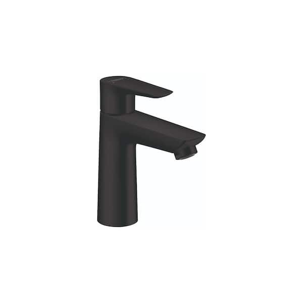 Hansgrohe Talis E Single Hole Single-Handle Bathroom Faucet in Matte Black