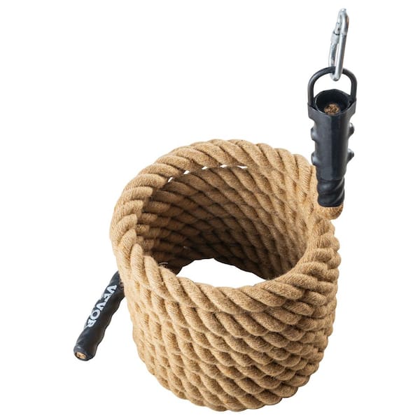 Gym Climbing Rope, 1.5 in. Diameter 20 ft. Length Gym Fitness Training Rope, Gym Exercise Workout Rope, Climbing Rope