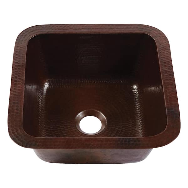 Pollock 18 Gauge 12 in. Copper Undermount Bar Sink in Aged Copper