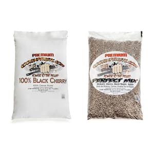 40 lbs. Bags Black Cherry Hardwood Pellets and Perfect Mix Pellets