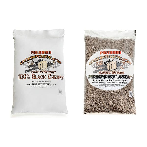 40 lbs. Bags Black Cherry Hardwood Pellets and Perfect Mix Pellets