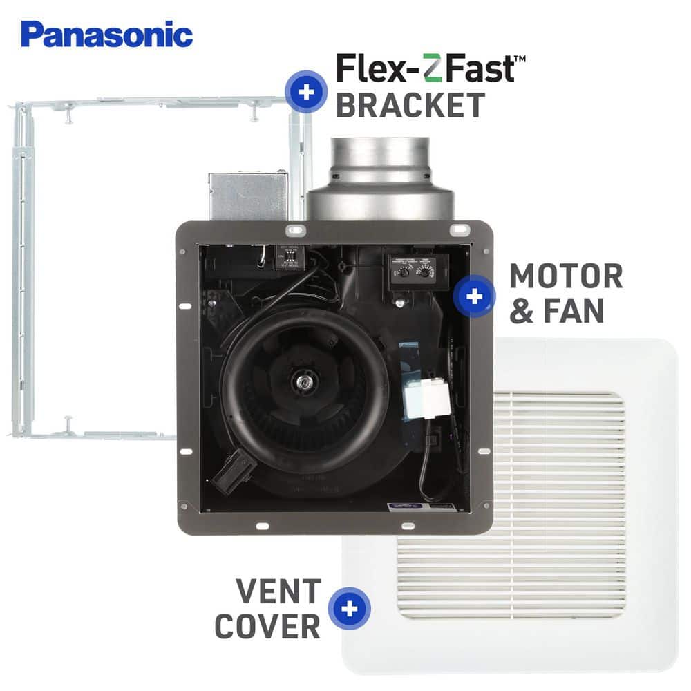 White Square LED Ceiling Mount Ventilation Fan