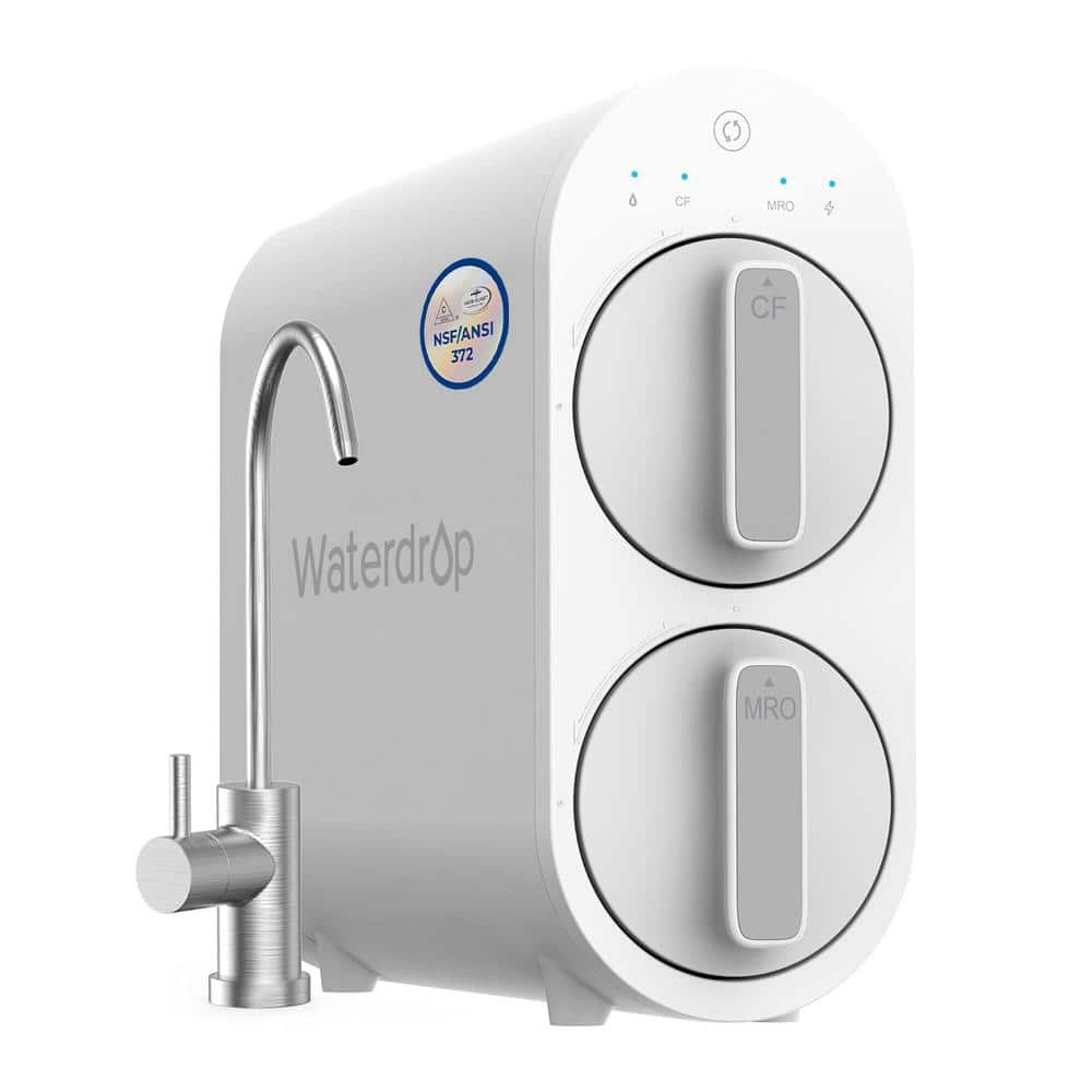 G2 Reverse Osmosis System, 7-Stage Tankless RO, Under Sink Water Filtration System, 400 GPD, 1:1 Pure to Drain