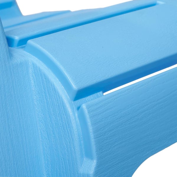 periwinkle resin plastic adirondack chair