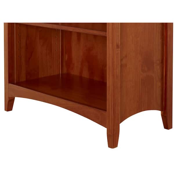 Camaflexi Shaker Style Cherry 48 In H, Solid Cherry Shaker Bookcase