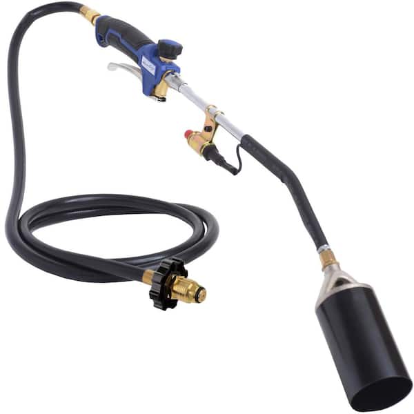 Flame King 340,000 BTU Propane Torch Self Igniting with Turbo Blast Trigger and Flow Valve