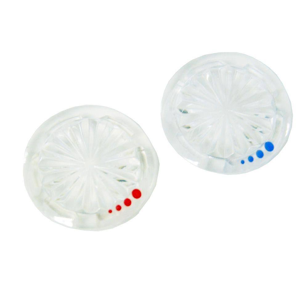 DANCO Hot/Cold Index Buttons for Glacier Bay Faucet Handles 89958 The