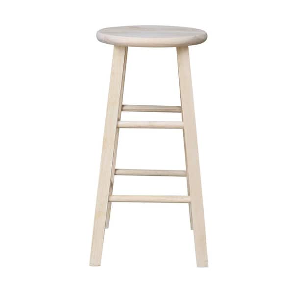 International Concepts 24 in. Unfinished Wood Counter Stool