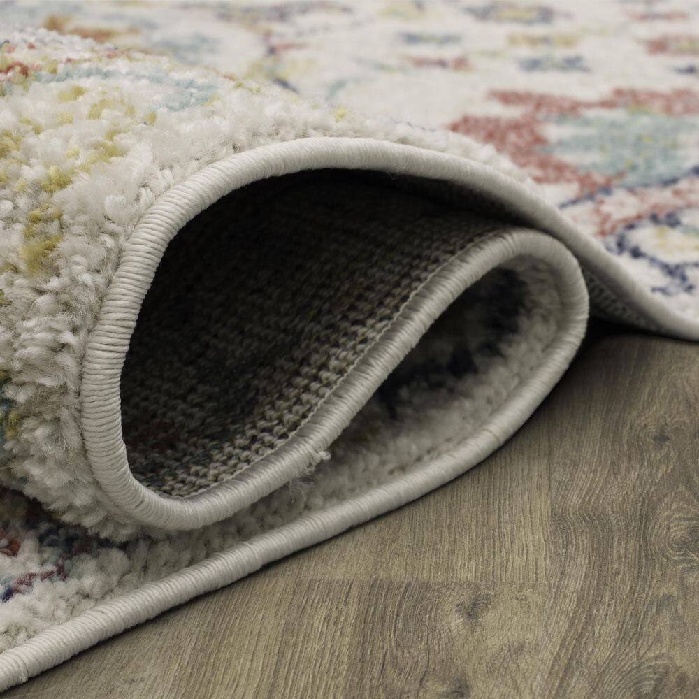 Grove Elms Traditional Ornamental 8' x 10' Multi-Color Area Rug