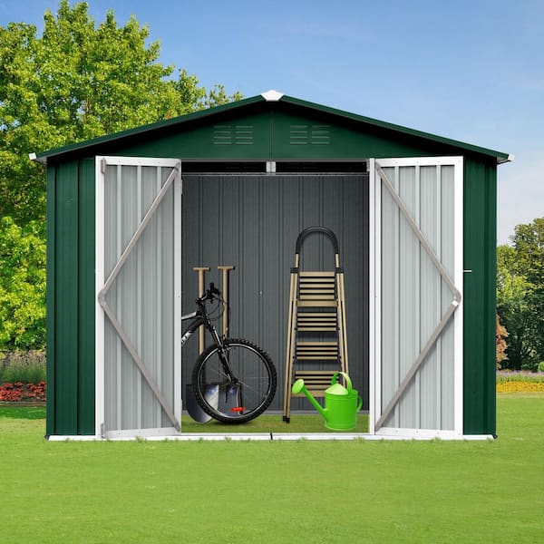 【メーカー直売】の商品をすべて ToolCat 6 ft. W x 8 ft. D Metal Storage Shed with Vents for クラブ
